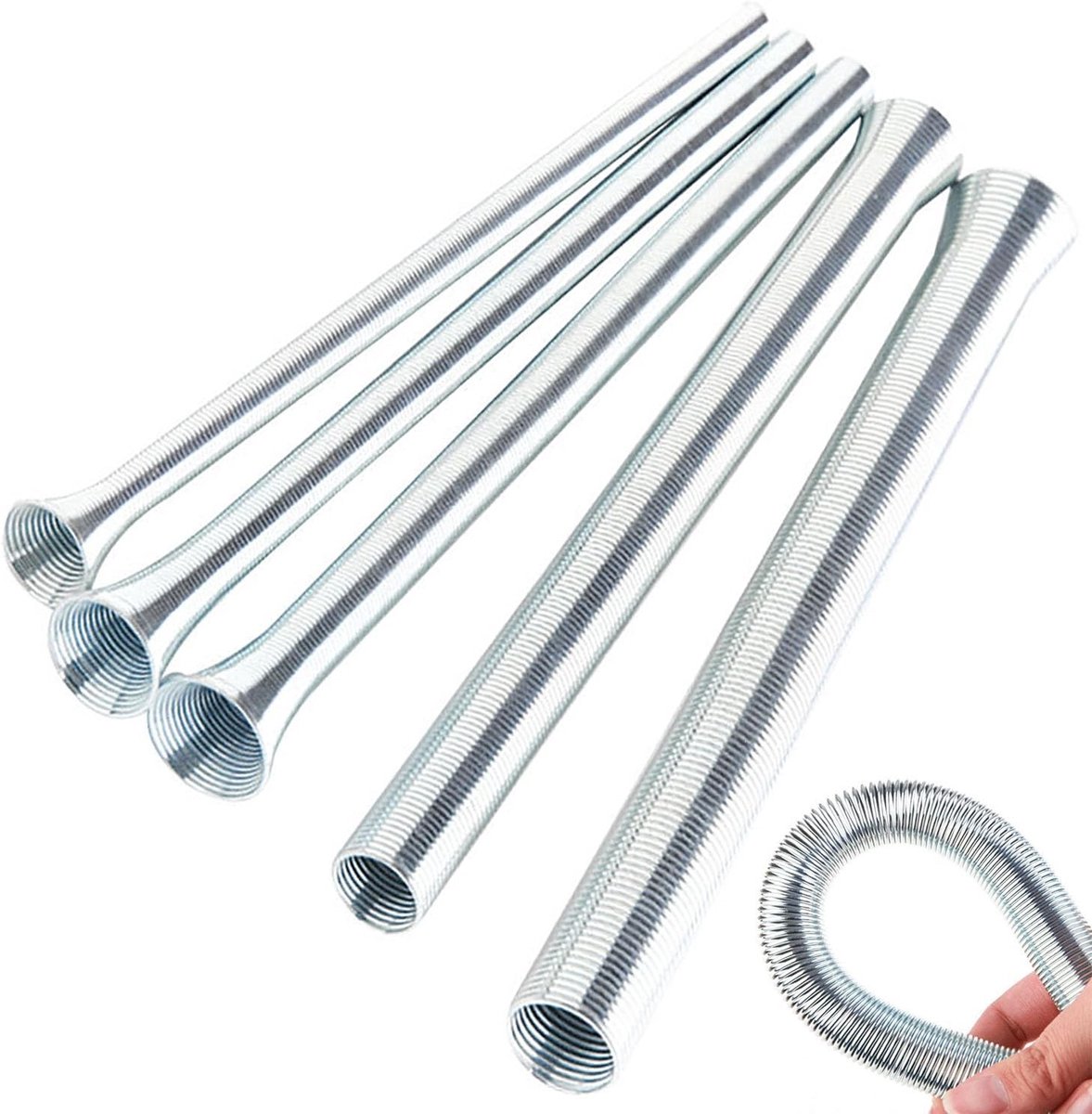 Set van 5 buigveren voor handmatige buigmachines, ideaal voor dunwandige koper, aluminium en staalbuizen