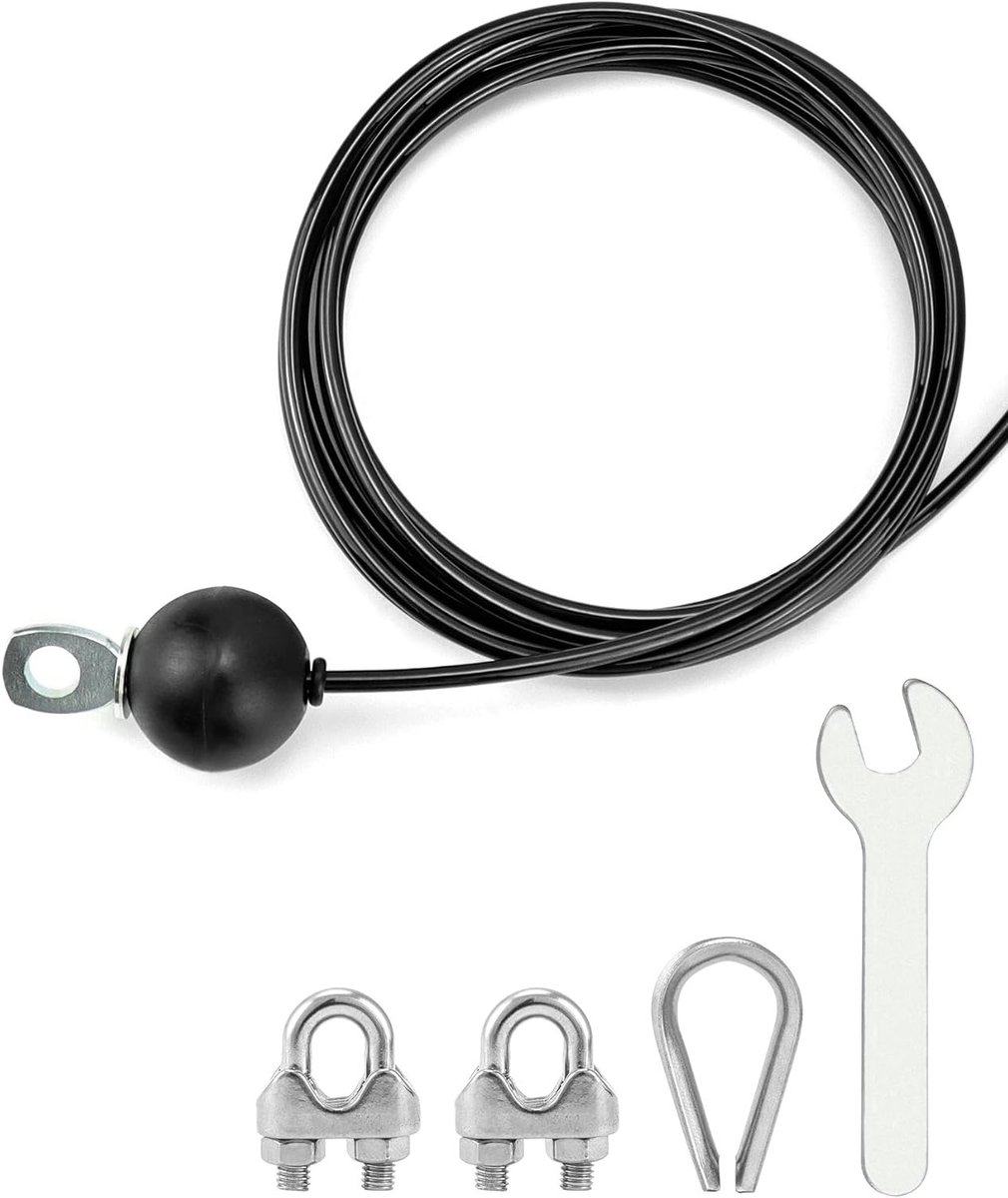 Verstelbare Fitness Kabel met Gravity Ball voor Thuis Gym Pulley Systeem - Ø5mm - 100kg Draagvermogen en Duurzaam Ontwerp
