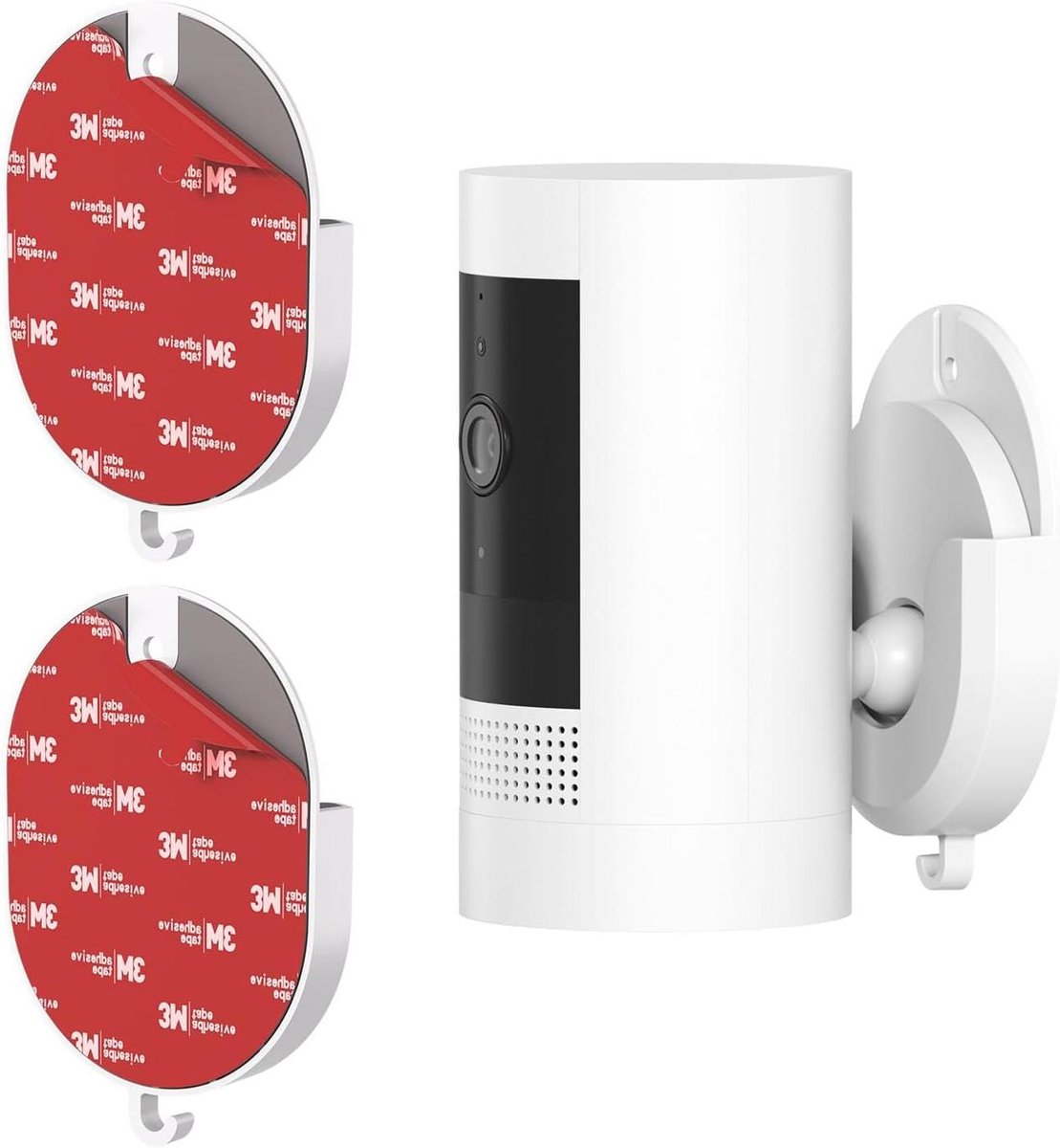 Camera Muurbeugel - Bevestiging Houder - Beveiliging Camera - Zonder Boren - 2 stuks - Wit