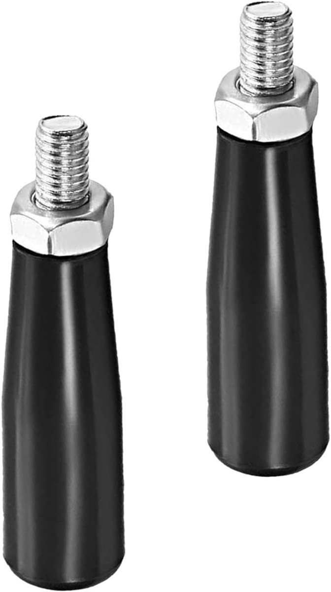 Draaibare Handgrepen - Klemknoppen Schroefknoppen - Machinale Bevestiging - Met M8 Schroefdraad - 2 stuks - Zwart