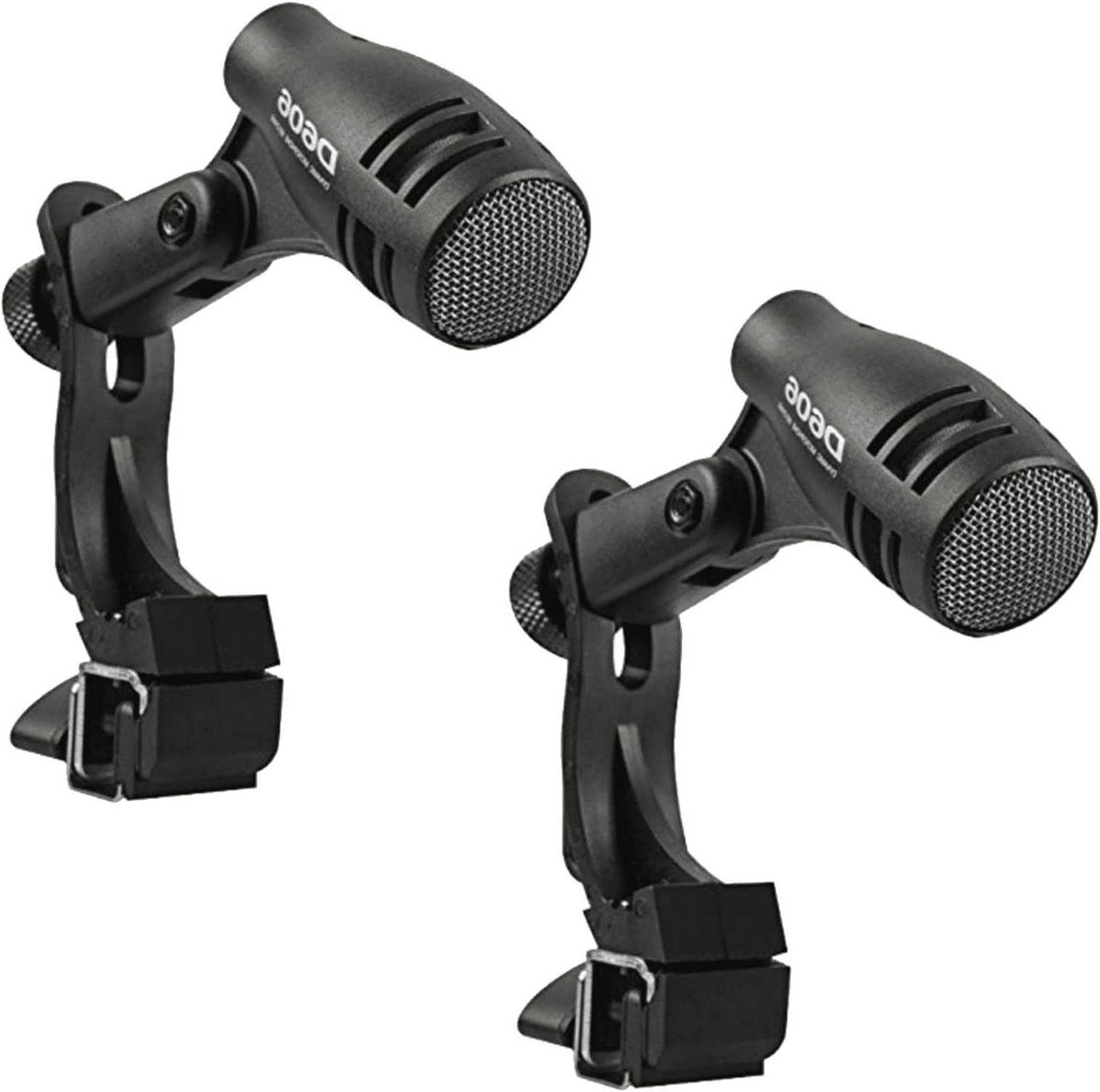 Drum Microfoon Set - Percussie Microfoon - Muziek Opnemen - Unieke Shockmount - Set van 2 - Zwart