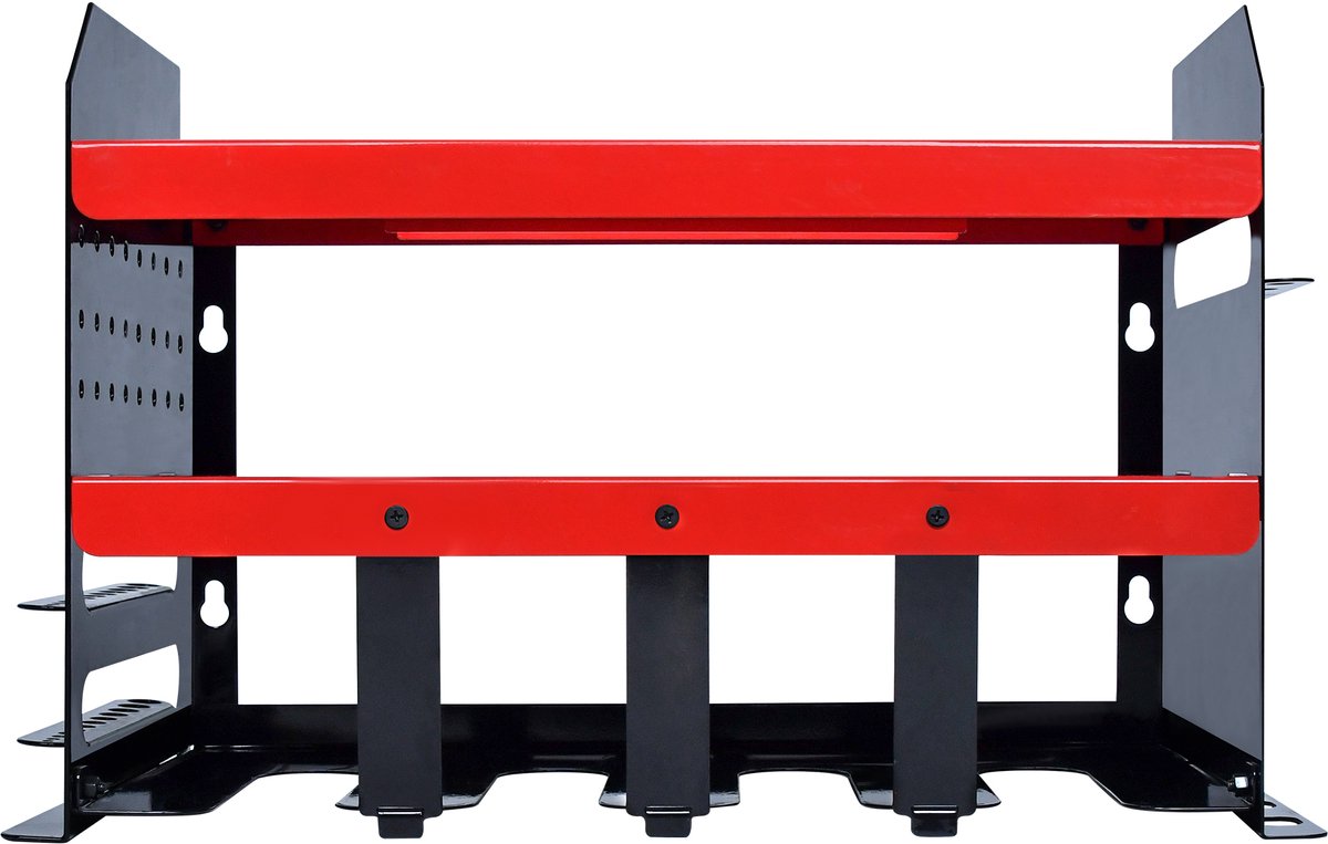 ACXIN Gereedsch Organizer Boorrek - 430x225x305mm - 50kg - Zwart/Rood