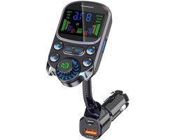 Auto MP3 Speler - FM Transmitter Bluetooth - Muziek Luisteren Auto - 2 Inch OLED Scherm