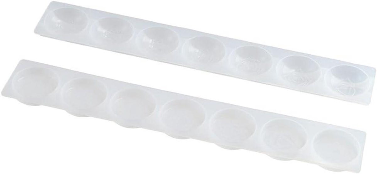 Chakra Stenen Mallen - Hars Gietmallen - Doe-het-zelf Ambachten - 7 Chakra Symbolen - 2 stuks 31 cm - Wit