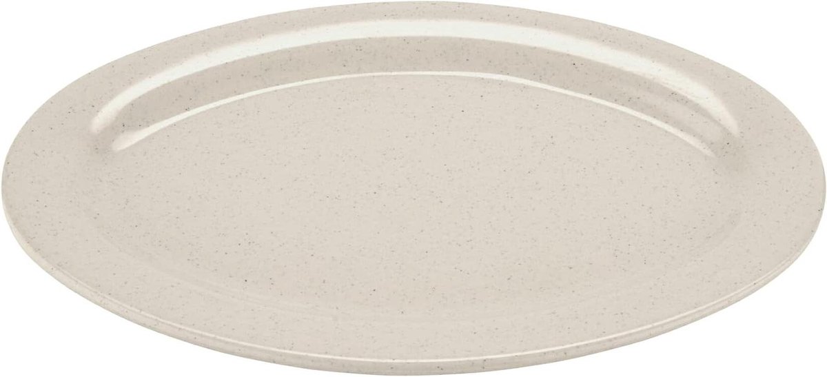 Oval Serveerschalen - Dienbladen - Buiten Eten - Onbreekbaar Melamine - 12 stuks - Off-white