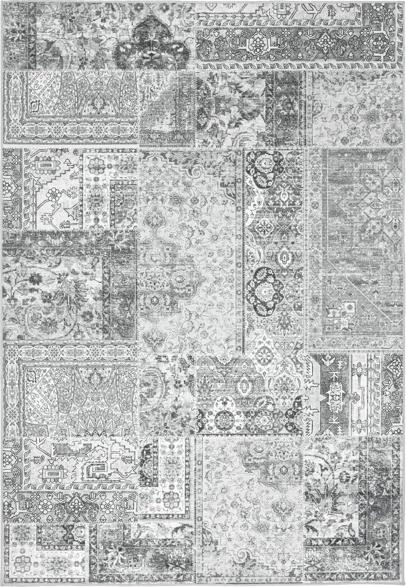 Vloerkleed Avantgarde 105 grijs – 80 x 150 cm – 100% polyester, machinegeweven