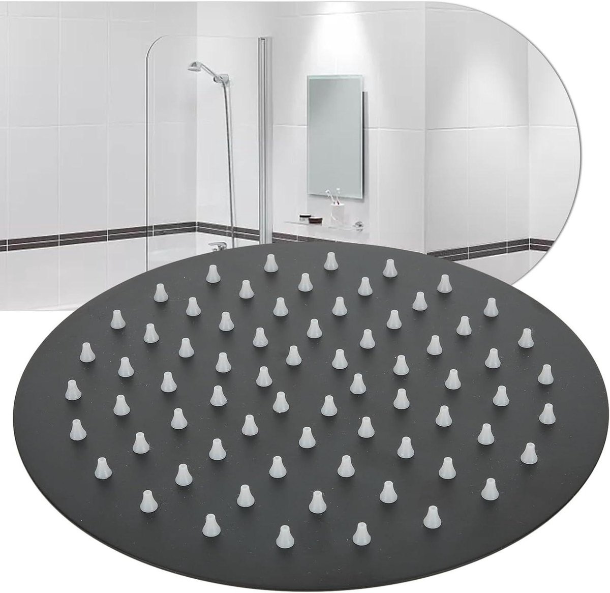 Regendouchekop Hoge Druk - Douchekop Rond - Luxe Douchen - Air Booster Technologie - 8 Inc