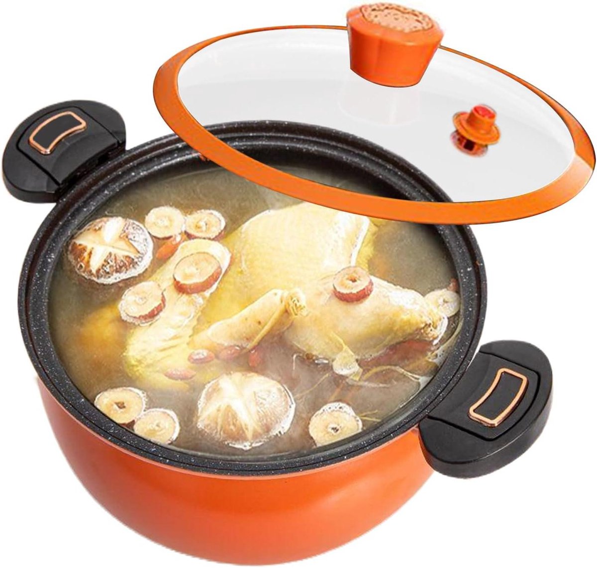 Drukpan Aluminium - Snelle Stoofpan - Snel Koken - Non-stick Coating - 37.5 cm - Zwart