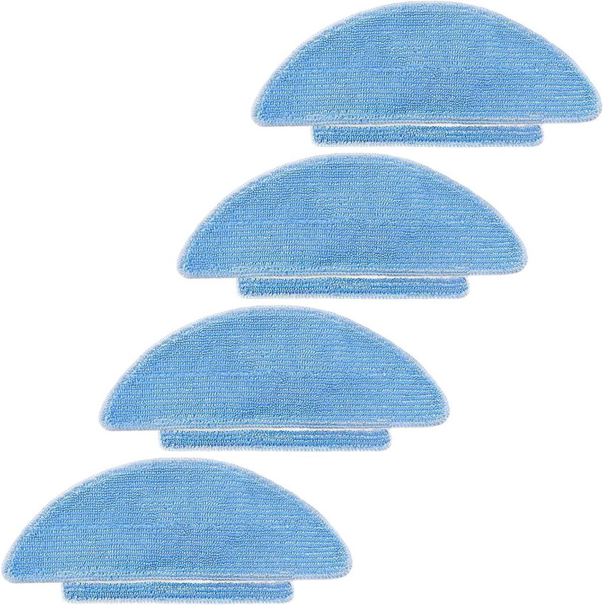 Reserve doekjes robotstofzuiger - Wisserdoeken mop - Grondige reiniging - Sterke wateropname - 4 stuks - Wit