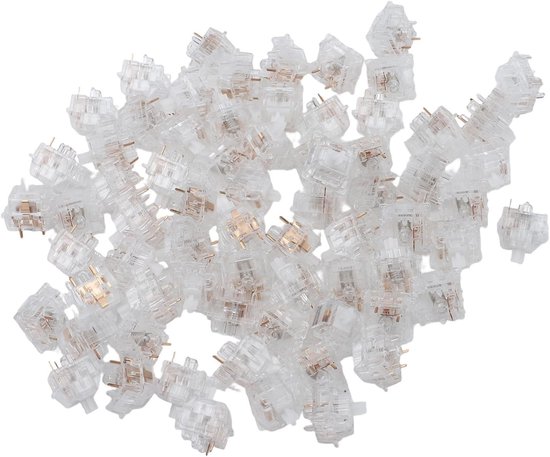 Schakelaars Mechanisch Toetsenbord - Tactiele Keyswitches - Typen en Gamen - Verbeterde Stabiliteit - 70 Stuks - Wit — afbeelding 4
