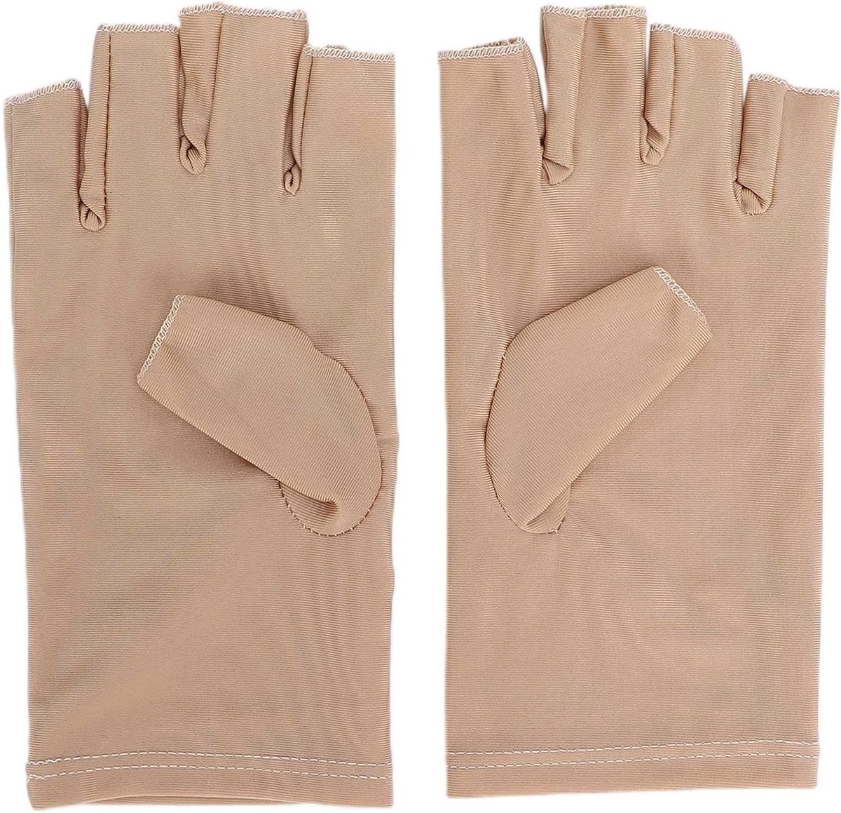 Professionele Manicure Handschoenen tegen UV-straling, Bescherming voor Huid en Nagels, Ideaal voor Schoonheidssalons (Beige)