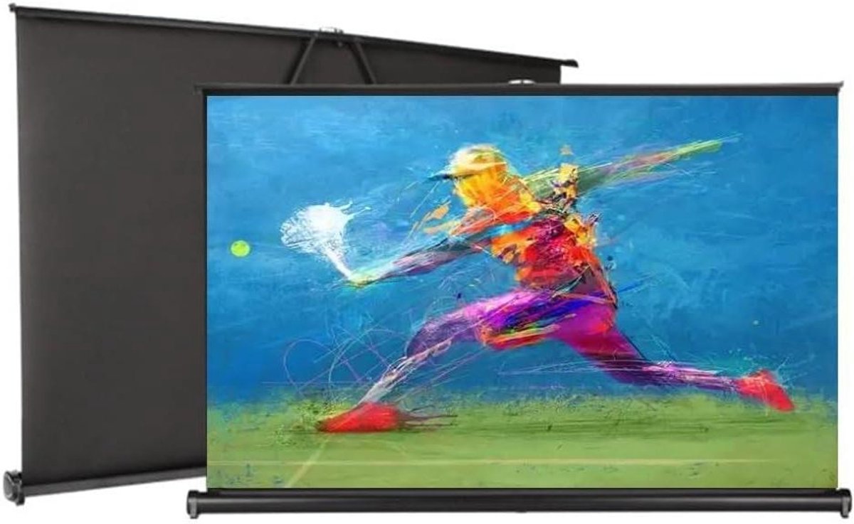 Projectiescherm - Filmscherm Beeldscherm - Thuisbioscoop Creëren - Ultrabrede Kijkhoek - 20 inch 16:9 - Wit