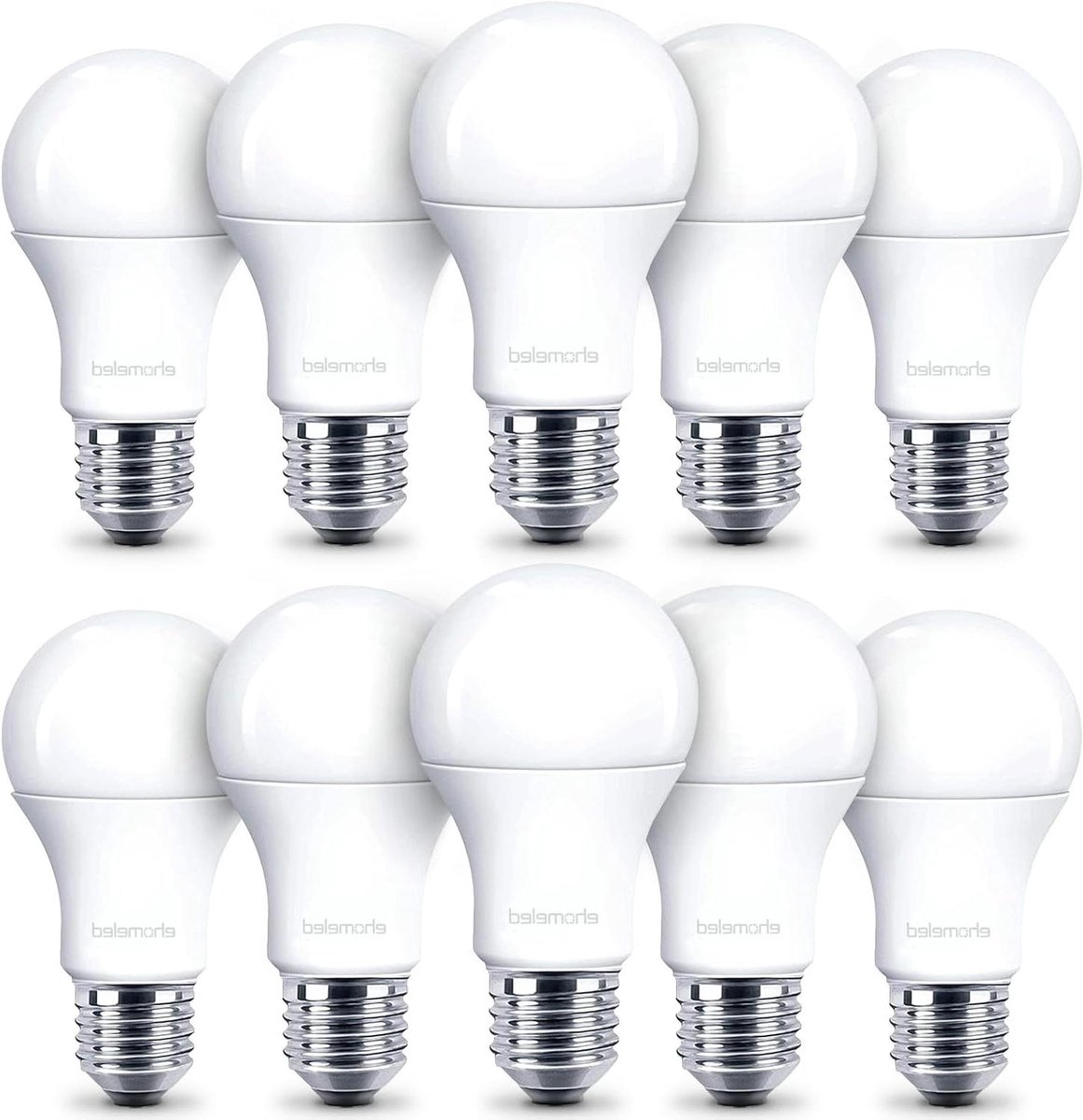 Ledlampen E27 - Energiezuinig licht - Huis verlichten - Direct helder - 10 stuks - Koudwit