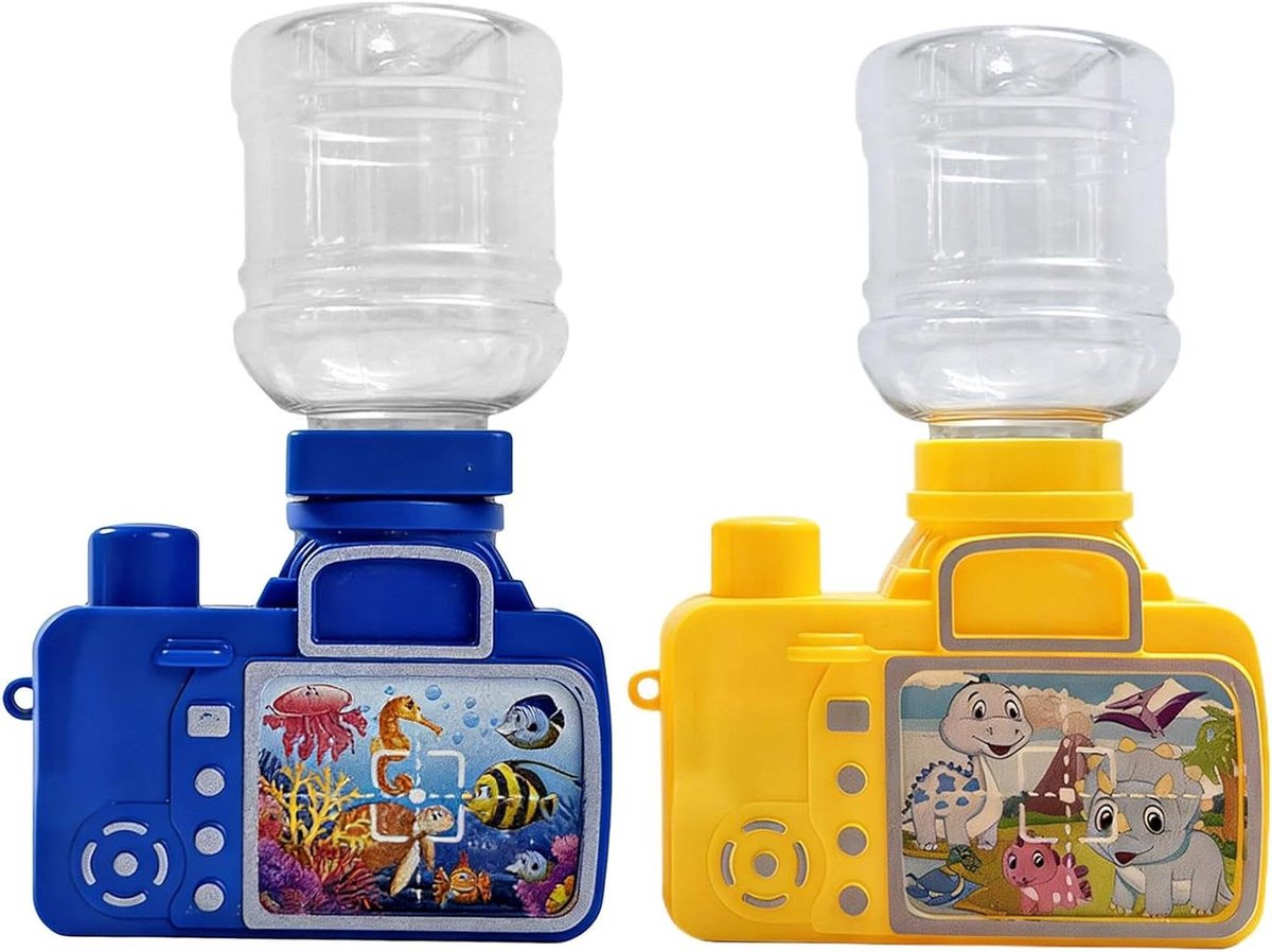 Waterpistool Camera - Waterspuit Speelgoed - Zomerse Spelletjes - Creatieve Vormgeving - 11 x 8 x 12 cm - Geel