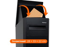 PakketBuddy Pakketbrievenbus & Pakketbox – Veilig Pakketten Ontvangen aan je Voordeur – Afsluitbaar, Weerbestendig & Anti-diefstal – Zwart