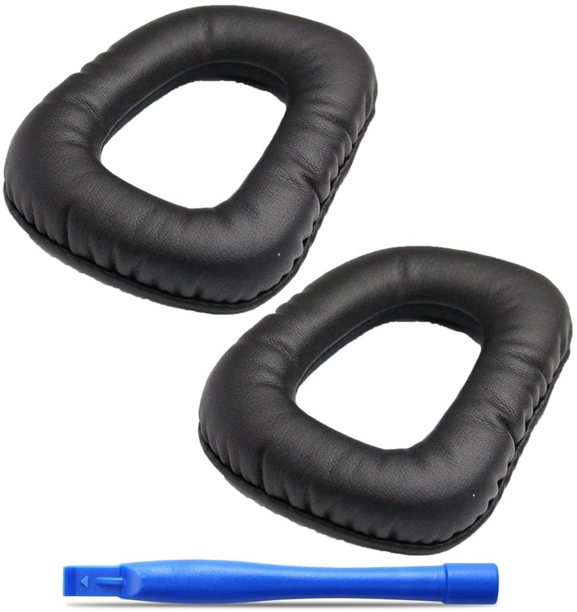 Dailygoods- Oorkussens Vervangend voor Logitech G430/G35/G930/F450 - Kunstleer - Comfortabel - Ademend - Eenvoudige Installatie - Duurzaam - Hoofdtelefoon Kussens