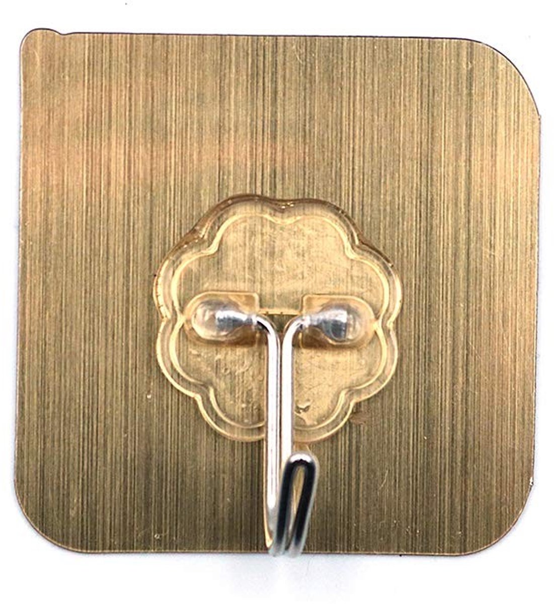 Dailygoods- Hangende Haken 20 Stuks - Zelfklevend - Waterdicht - Naadloos - Roestvrij Staal - 6 x 6 cm - Wandhaken
