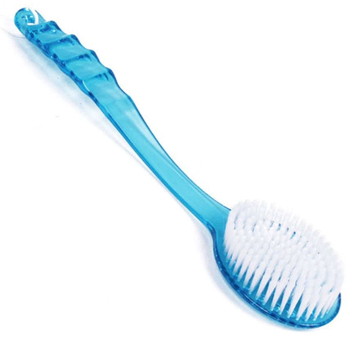 Dailygoods- Scrubber Lange Behandelde Borstel - Badborstel - Massagefunctie - Huidreiniging - Exfoliëring - Gemiddelde Stijfheid Borstelharen