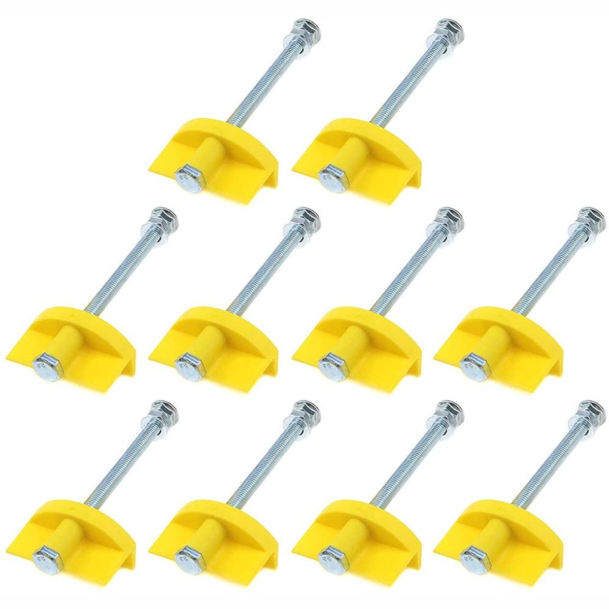 Dailygoods- Wandtegel Leveling Systeem 10 Pack - Draagbare Locator - Verstelbare Hoogte 8-80mm - Vaste Lifting Tool - Max Belasting 200 lbs - Tegelniveau