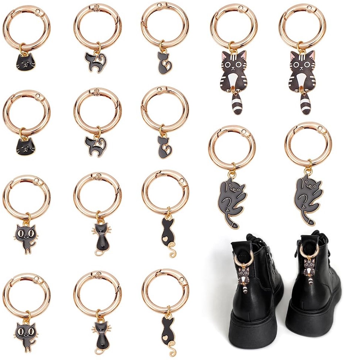 Dailygoods - 16 Stuks Schoenbedels in Diverse Stijlen voor Persoonlijke Decoratie