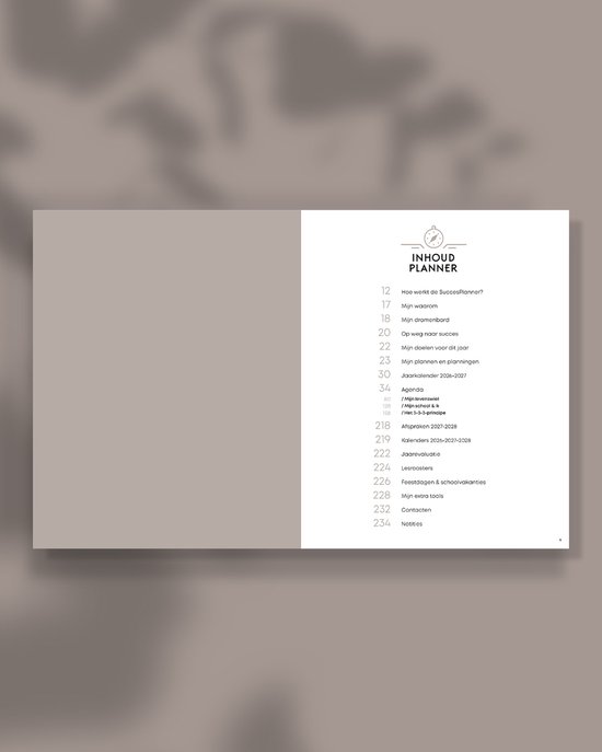 Oudroze academische SuccesPlanner '22-'23 - weekplanner & agenda - combineert je privé en school in één planner - Oudroze - augustus '22 - juli '23