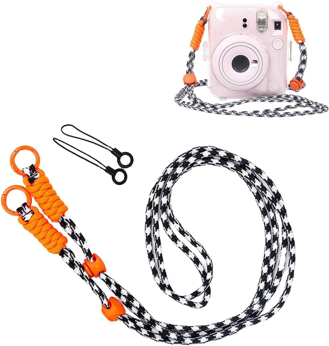 Camera polsband - Camerasluiting telefoon - Veilig fotograferen - Ultralicht gewicht - 120 cm - Zwart