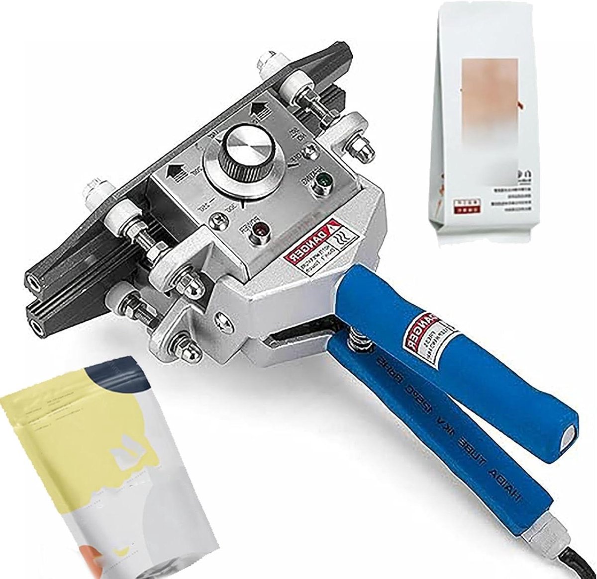 Handmatige sluitmachine - Draagbare heatsealer - Zakken afdichten - Instelbare temperatuur - 20 tot 60 cm - Zilver