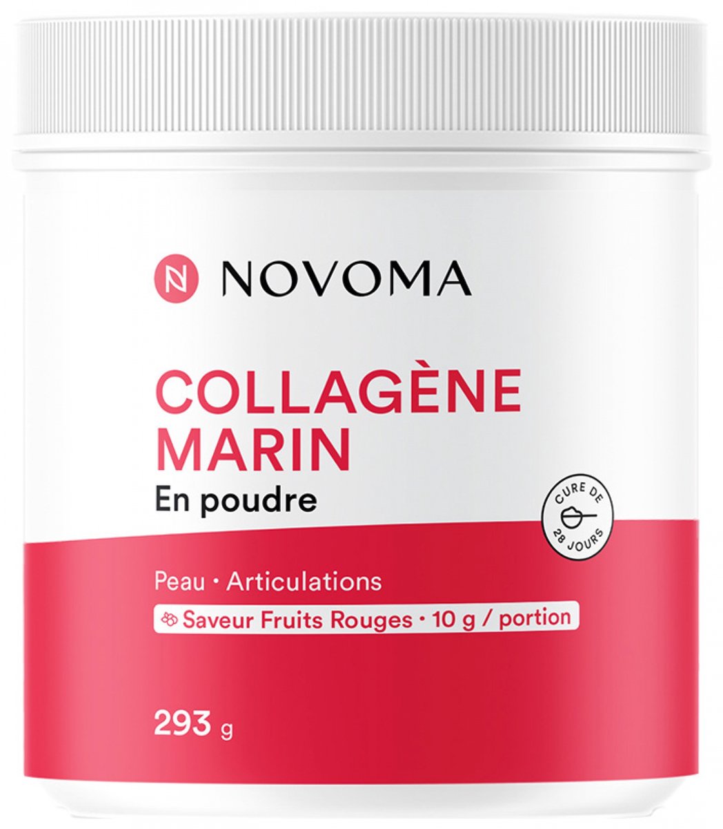 Novoma Marine Collageen Poeder 290 g (Smaak : Rood fruit)