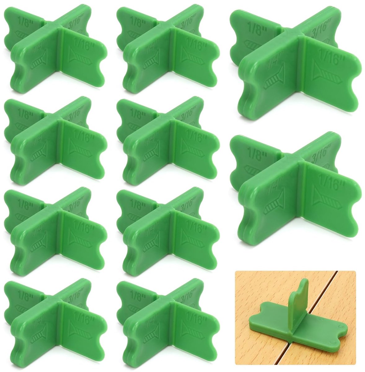 10-delige pakkingenset, 4-in-1 pakkingen voor pantserplaten (1/16 inch, 1/8 inch, 3/16 inch, 1/4 inch) en duurzaam ABS-pakkinggereedschap.