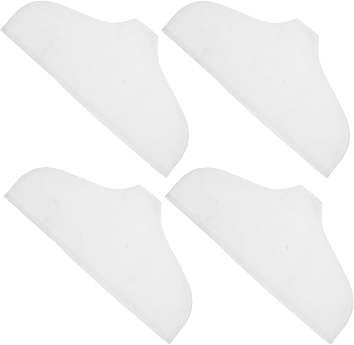 Kledinghangerhoezen - Hangerbeschermers - Kleding Opbergen - Antislip Katoenlinnen - 4 Stuks - Wit