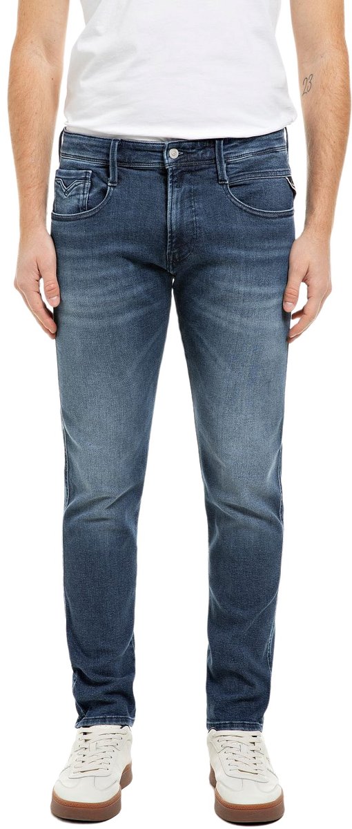 Replay Heren Jeans Broeken slim Fit Blauw 31W / 32L Volwassenen