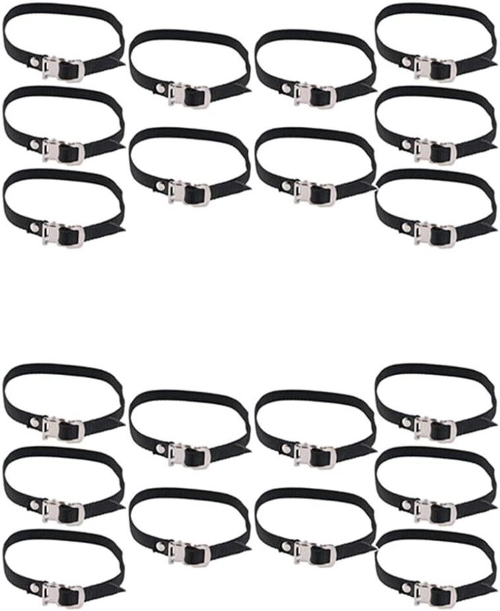 Fiets Pedaal Bandjes - Voetbanden - Fietsen - Verbeterd Comfort - 50cm - Zwart