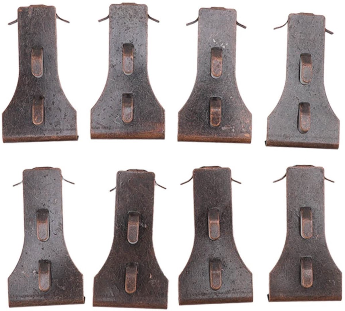 ZEYNOMAX- Haak Clips - 8 Stuks - Stalen Bakstenen Muurklemmen - Geen Boor/Nagels - Voor Bakstenen 2 1/4 Inch Tot 2 3/8 Inch - Eenvoudige Installatie - Steenhangers