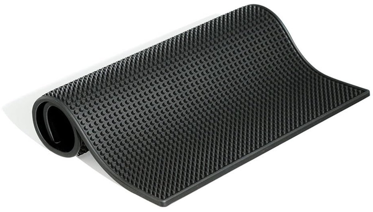 JHUBERS- Bar Mat Antislip - Spill Mat - Dikke Rubber - Keuken Droogmat - Afvoermat voor Bar - Hittebestendig - 18"x12 - Afdruipmat