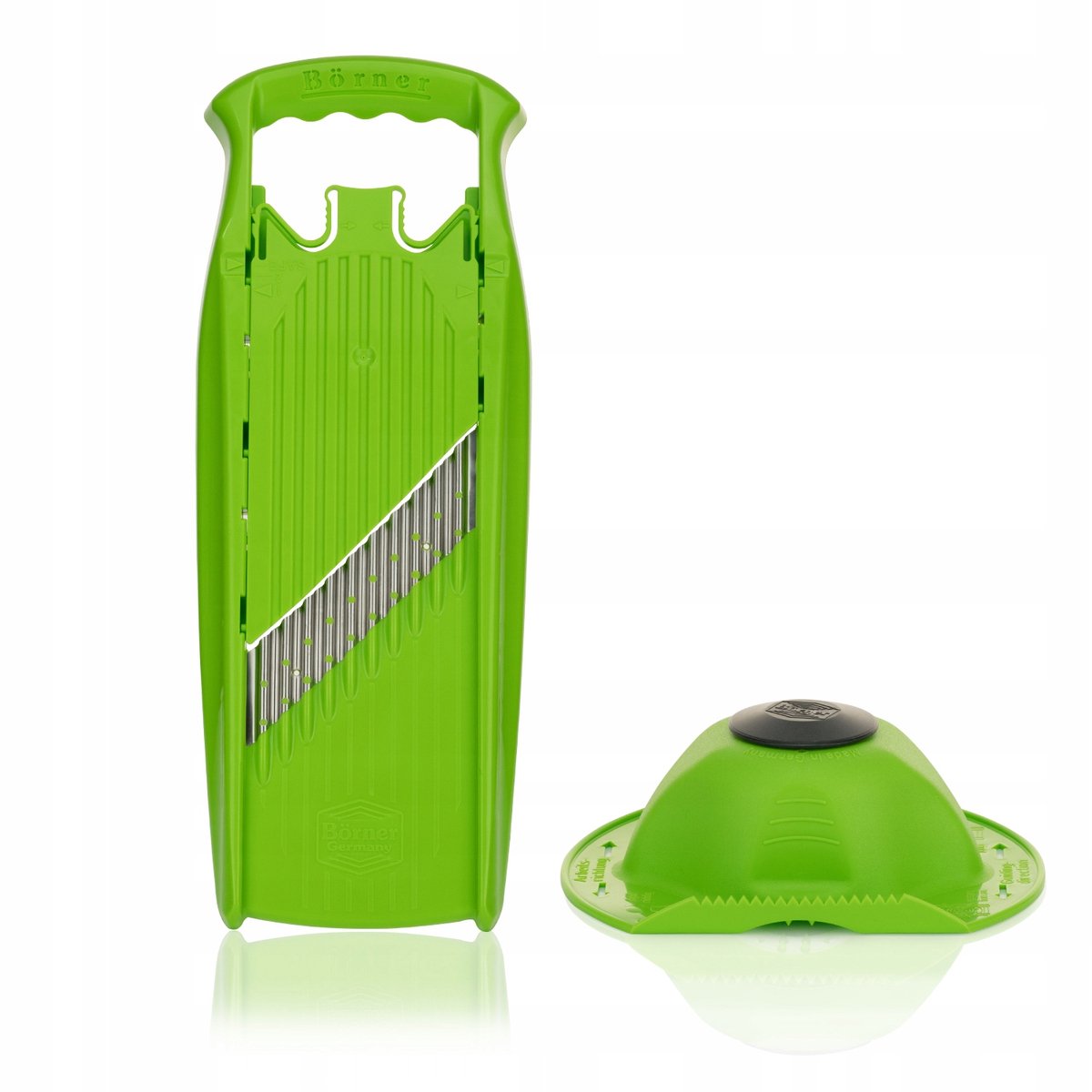 Borner Welle-Waffle Wafel Snijder met Houder - Groen