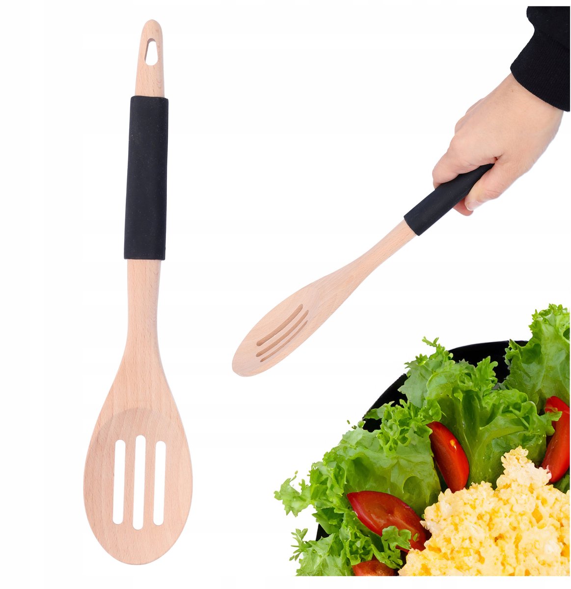 Houten Zeeflepel Keuken 32 cm - Stevig & Natuurlijk