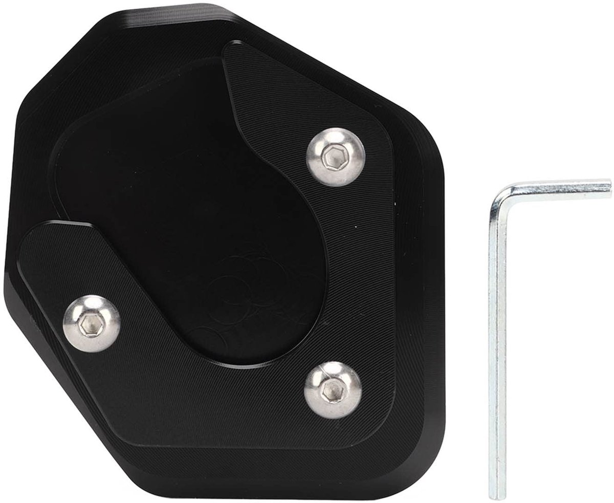 JHUBERS- Kickstand Extender Zijkant - Vervangingsplaat - CNC Aluminium - Schokbestendig - Veilig Parkeren - Verhoogt Stabiliteit - Motorcycle Stand