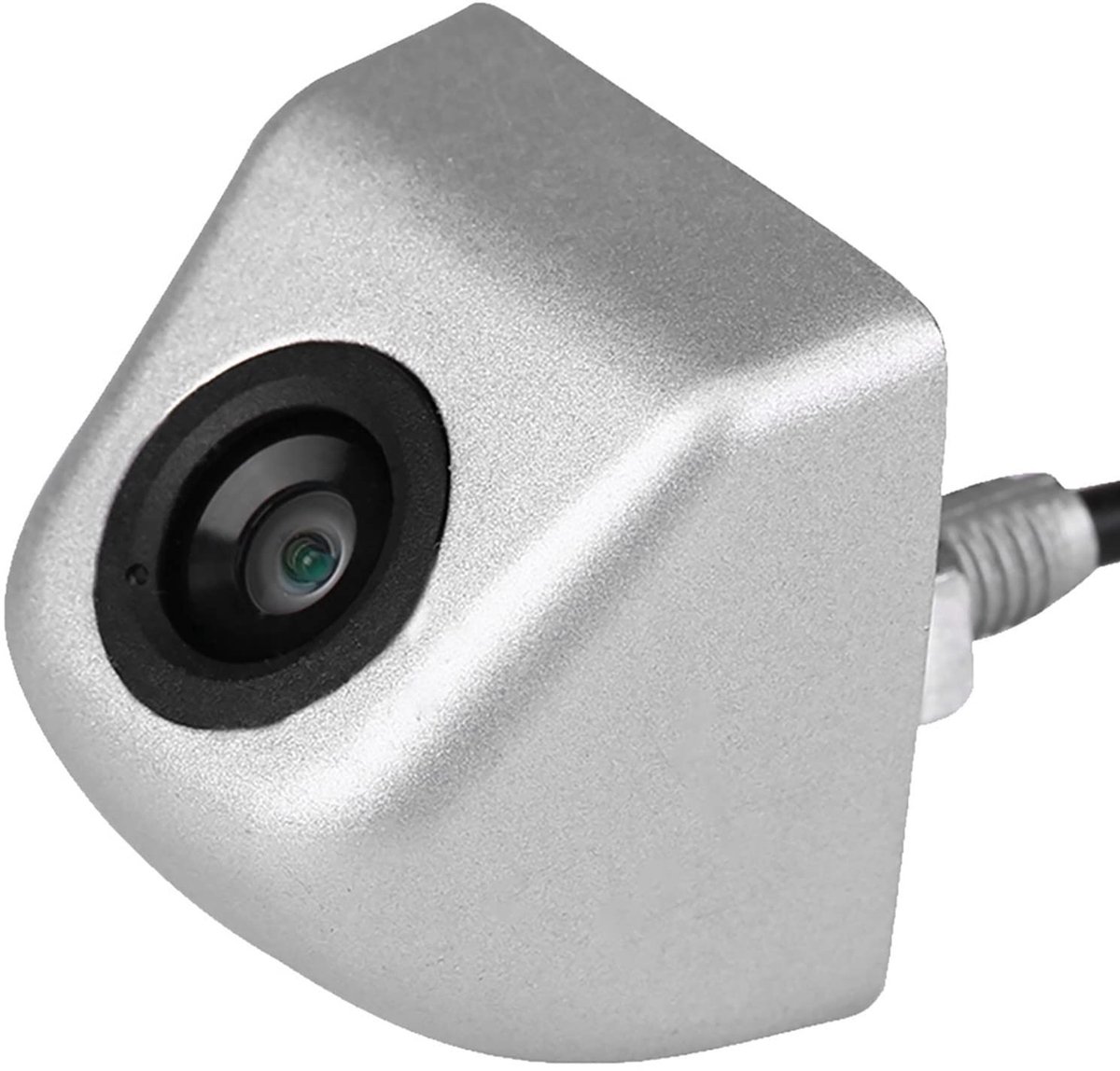 JHUBERS- Achteruitrijcamera Waterdicht - CCD Beeldsensor - Nachtzicht - Brede Kijkhoek - Universele Montage - Zilverkleurige Afwerking