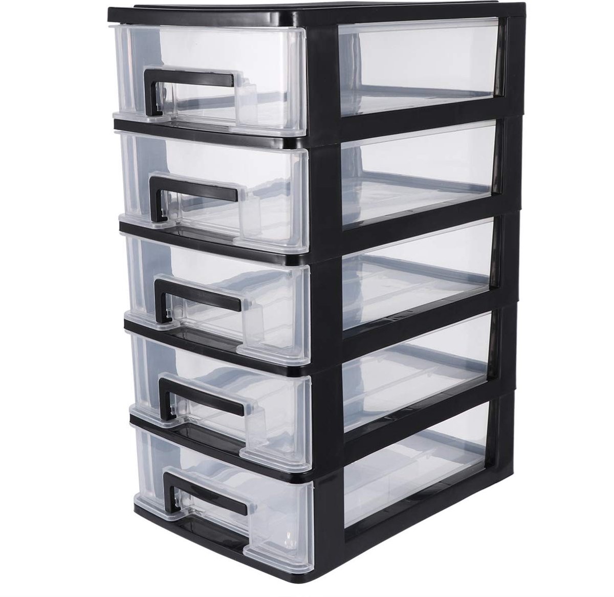 BRENZOOS- Opbergdoos met 5 lades - Ruimtebesparende Organizer - Multifunctionele Opbergdoos - Lichtgewicht - Duidelijke Lades - Voor Gereedschap en Accessoires - Opbergkast