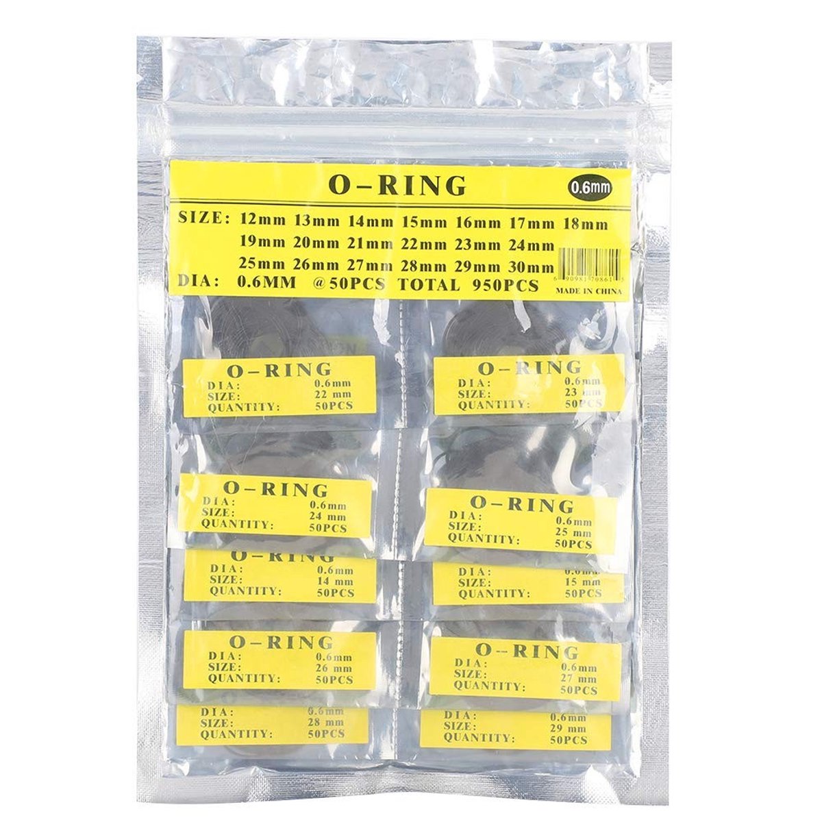 BRENZOOS- Horlogepakkingen Set - Rubber Afdichtringen - Waterdichte Ring - Vervangingspakkingen - 0.6mm Dikte - Duurzaam Materiaal
