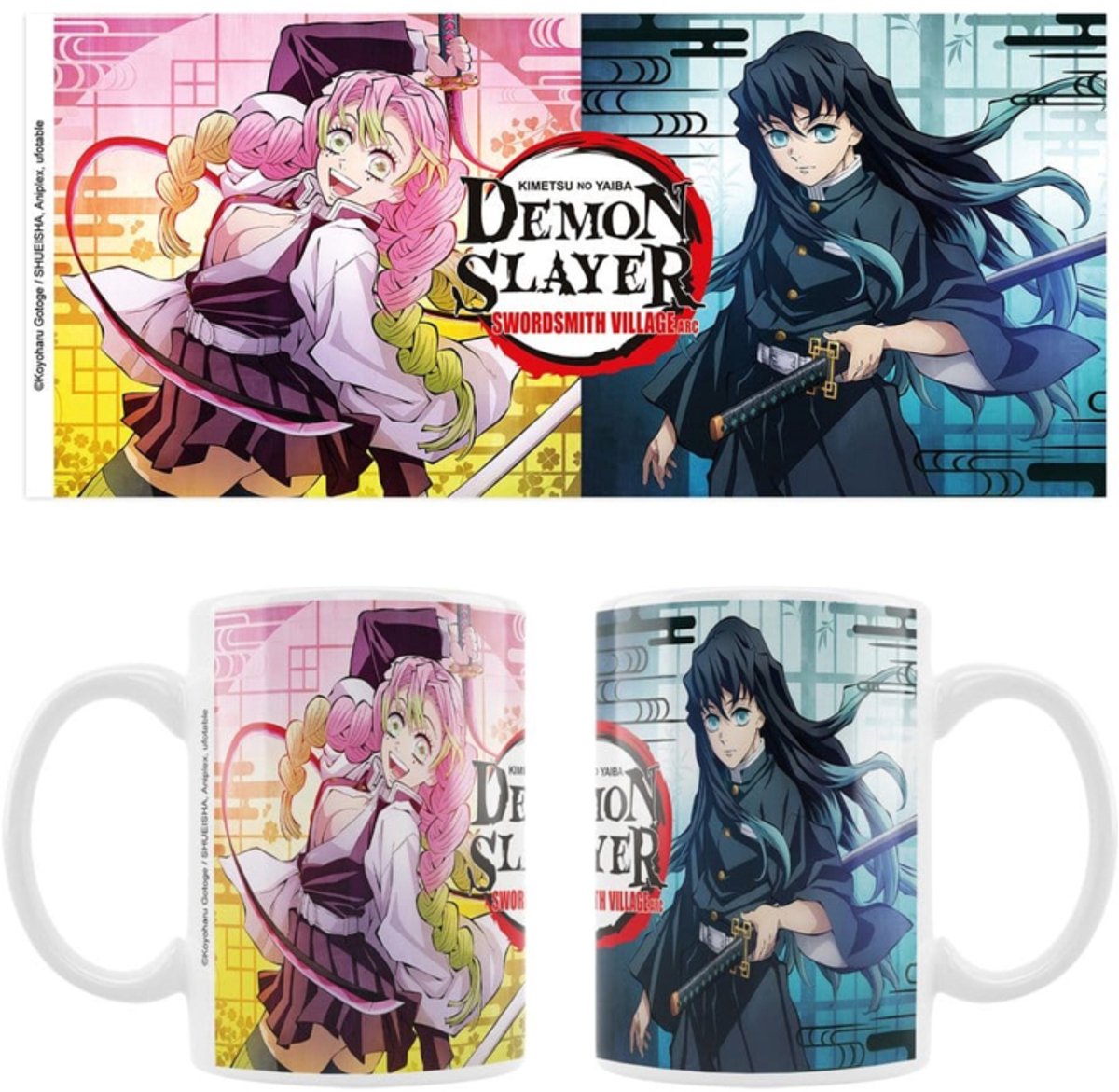 Sakami Merchandise Demon Slayer: Kimetsu no Yaiba Mok / Beker Mitsuri & Muichiro Cups & Mok / Bekers