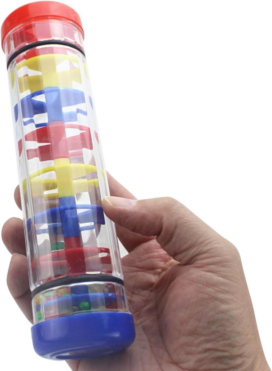Regenmaker Speelgoed - Muziekstok - Muziekontwikkeling Kind - Gesimuleerd Geluid - 2 Secties - Multi