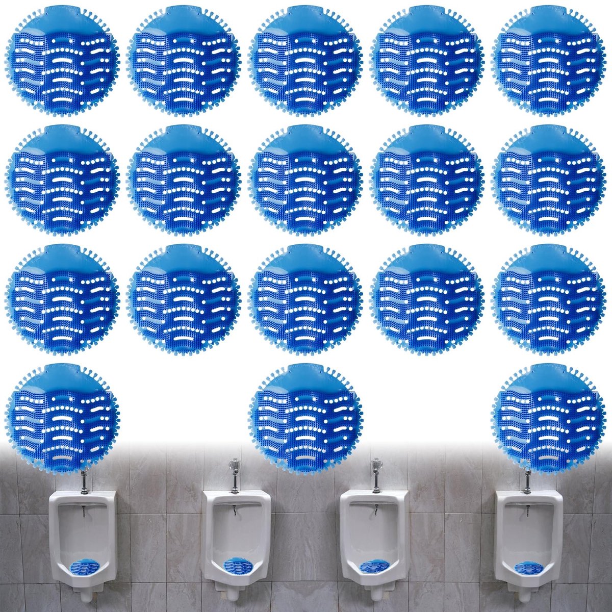 Dailygoods - Urinoirzeef 18 Stuks met Geur - Universeel Urinoir Insert voor Frisse Toiletten