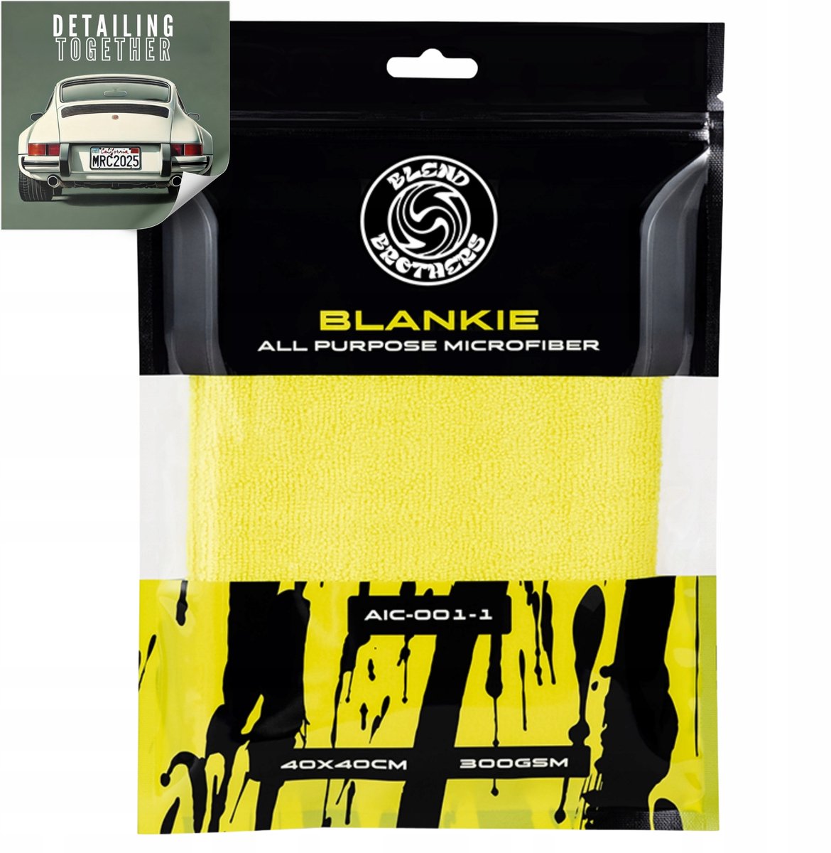 Blend Brothers BLANKIE Microvezeldoek Geel 300GSM Universeel