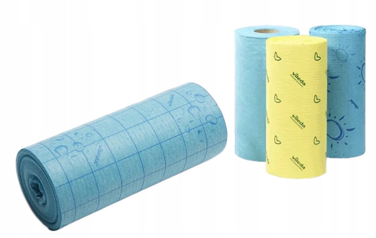 Vileda Pro Quick'n Dry Roldoek - 10m Blauw