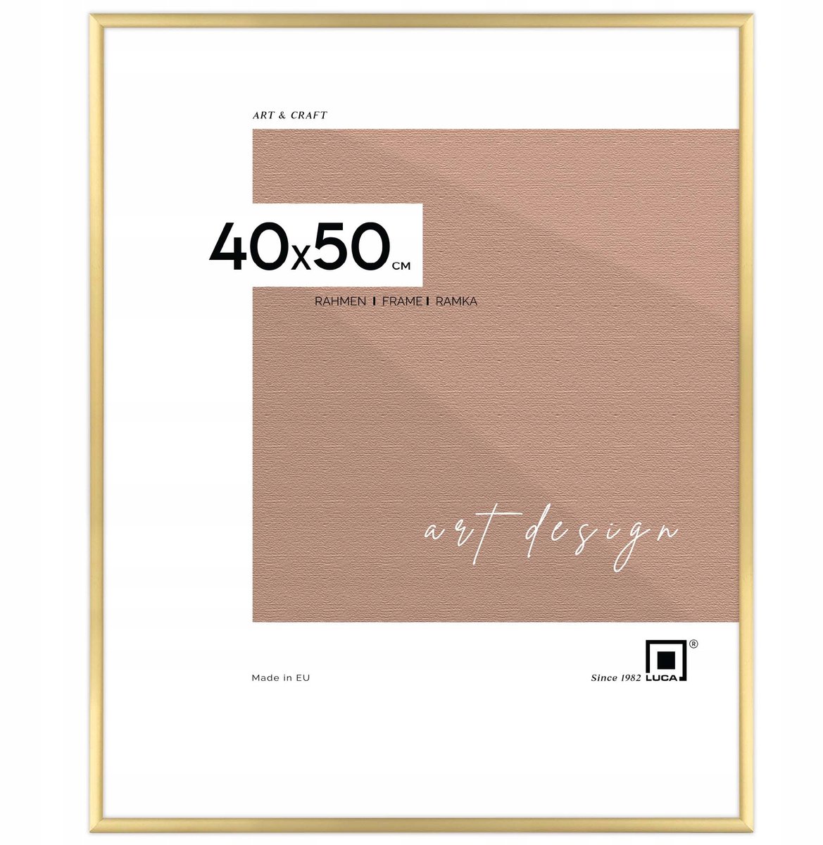Aluminium Fotolijst Goud 40x50 cm - Stijlvolle Wanddecoratie
