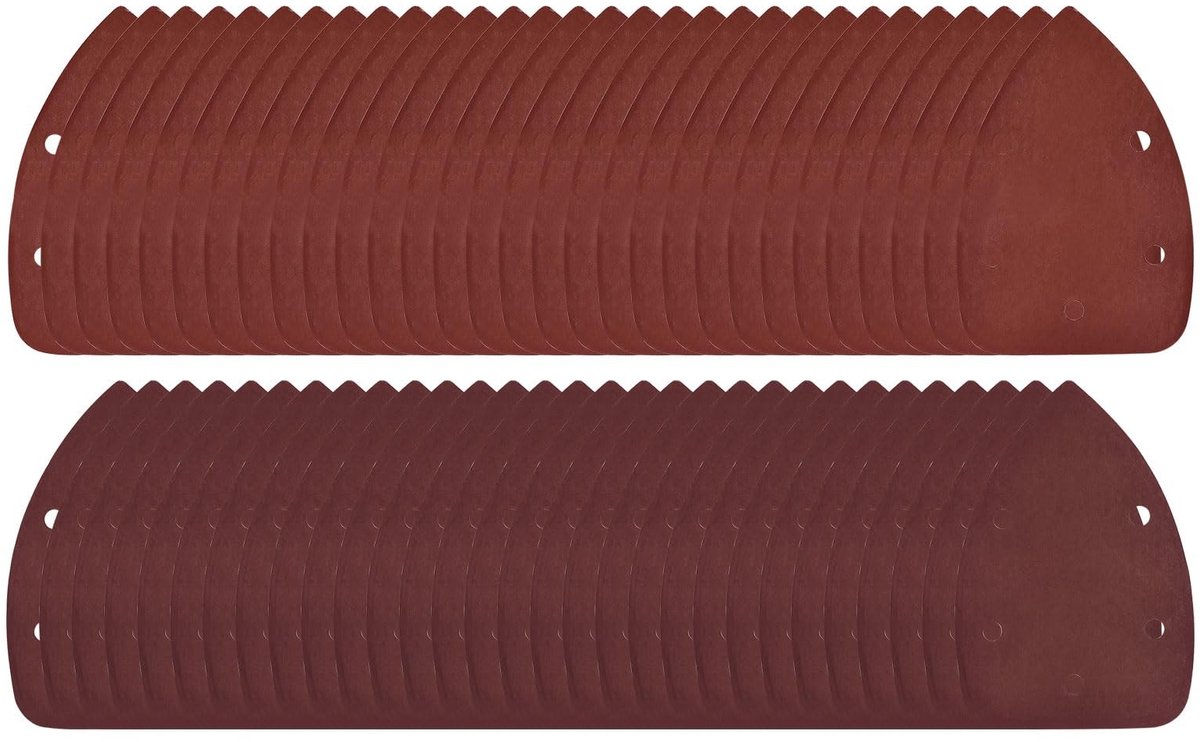 Dailygoods- Schuurpapier Set 60 Stuks - Schuurpapier Driehoek 3,5" x 5,5" - Korrel 800-1000 - Aluminiumoxide - Antislip - Voor Polijsten van Hout - Schuurmachinepapier
