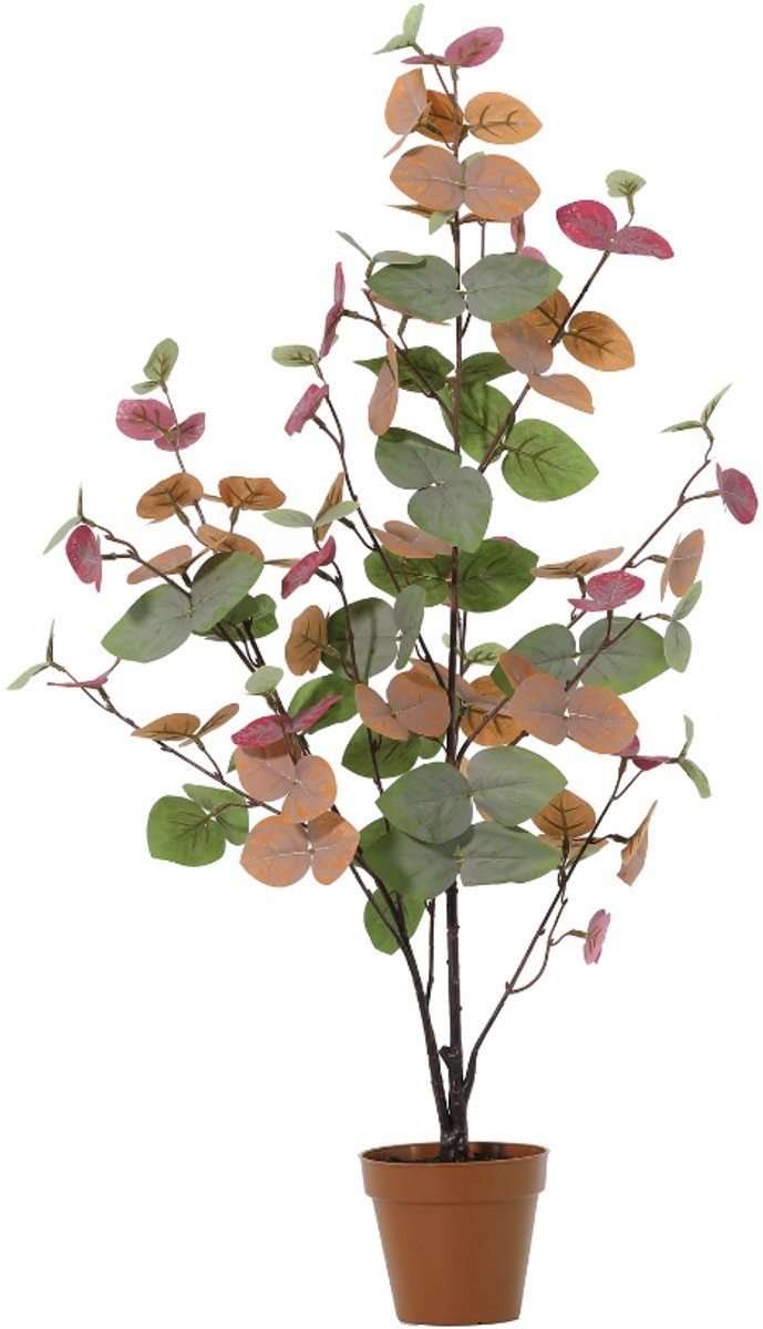Trendyplants - Kunst Eucalyptus Colour - Eucalyptusboom - Kunstplant - Hoogte 86cm - Potmaat Ø13cm