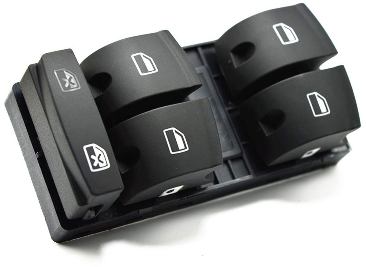Dailygoods - Raam Schakelaar - Vervangend Onderdeel - Zwart - Audi Accessoire - Voor Audi A6 C6 - Compatibel met meerdere modellen