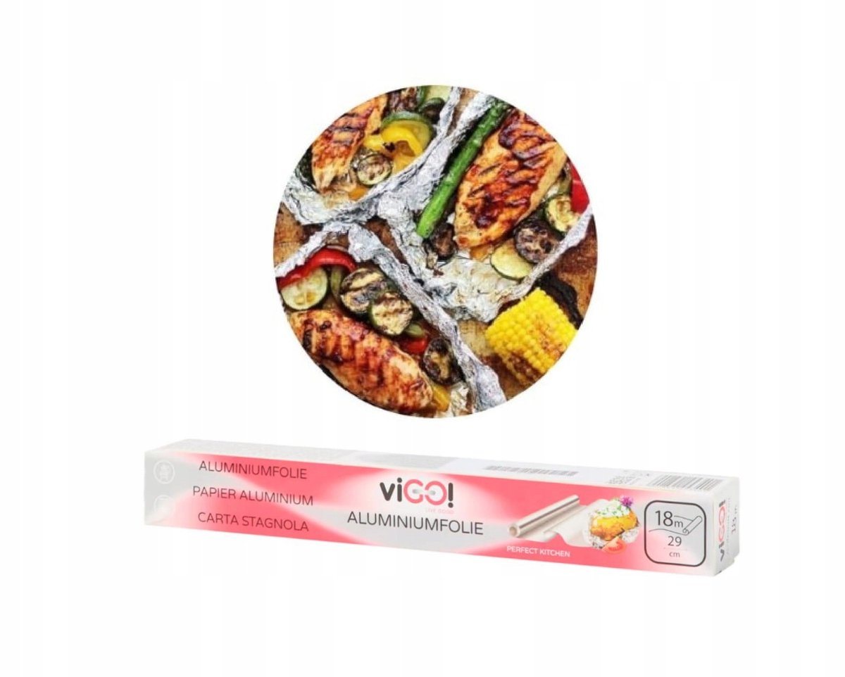 Aluminiumfolie voor Oven & Grill - 18 Meter Rol